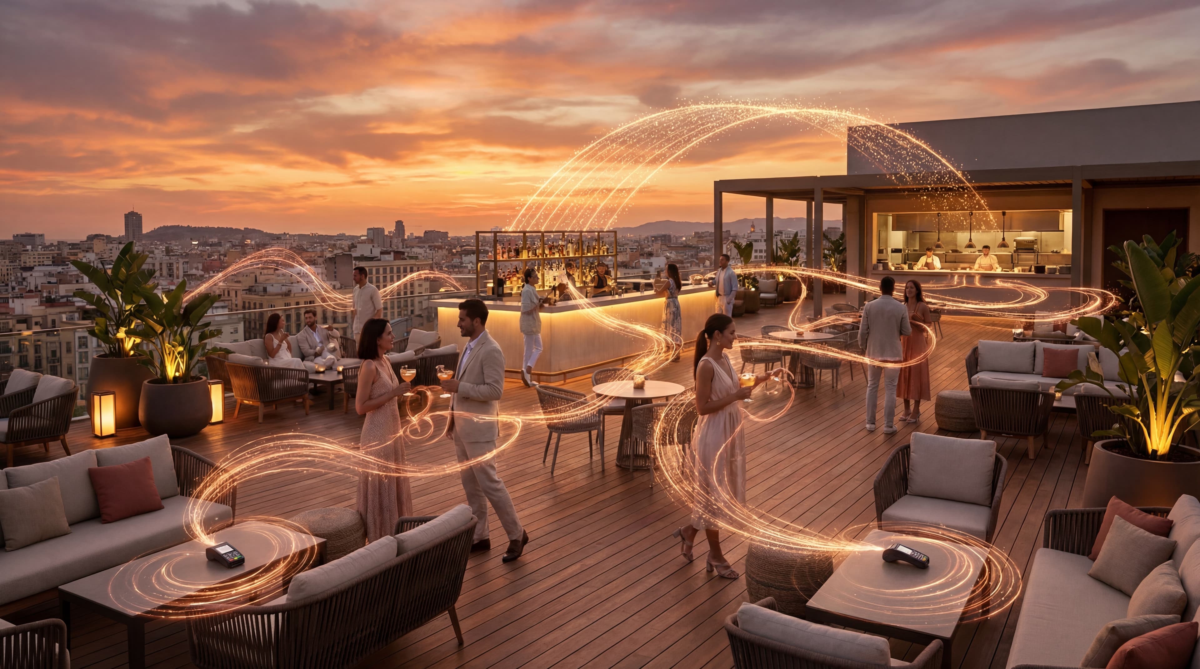 Hotel rooftop seen through the intelligence layer